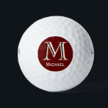 Benutzerdefiniertes Monogramm mit drei Ebenen mit  Golfball<br><div class="desc">EINZIGARTIGE LAYERING DES MONOGRAMM - schauen Sie genau hin und Sie werden drei Farben sehen, die ihm das Gefühl der Tiefe geben. Personalisiert zusätzlich mit dem Vornamen. Spezielle Idee für ein Geschenk oder Sie können einfach nur für sich selbst genießen! Wenn Sie Fragen zum Design oder eine spezielle Anfrage haben,...</div>