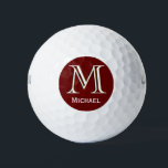 Benutzerdefiniertes Monogramm mit drei Ebenen mit  Golfball<br><div class="desc">EINZIGARTIGE LAYERING DES MONOGRAMM - schauen Sie genau hin und Sie werden drei Farben sehen, die ihm das Gefühl der Tiefe geben. Personalisiert zusätzlich mit dem Vornamen. Spezielle Idee für ein Geschenk oder Sie können einfach nur für sich selbst genießen! Wenn Sie Fragen zum Design oder eine spezielle Anfrage haben,...</div>