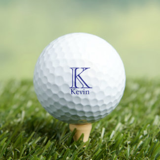 Benutzerdefiniertes Monogramm mit Vornamen Golfball