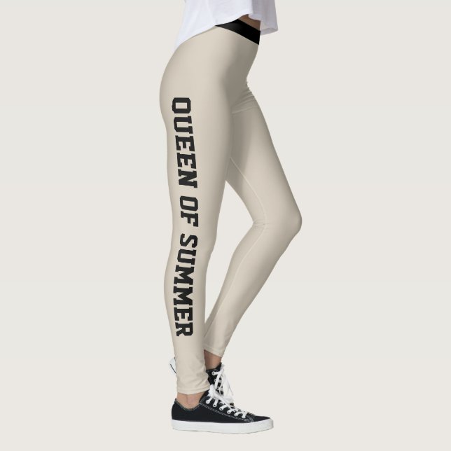 Benutzerdefiniertes Monogramm Name Elegant Warm Be Leggings (Rechts)