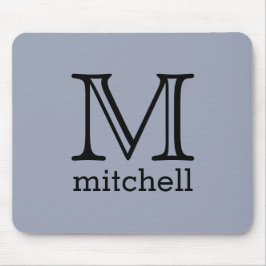 Benutzerdefiniertes Monogramm, Name und Farbmousep Mousepad
