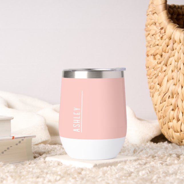 Benutzerdefiniertes Monogramm, rosa Deko (Wohnzimmer)