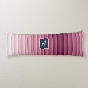 Benutzerdefiniertes Monogramm Rosa Farbverlauf Ver Seitenschläferkissen