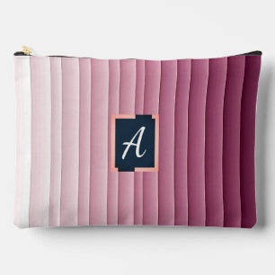 Benutzerdefiniertes Monogramm Rosa Farbverlauf Ver Zubehörtasche
