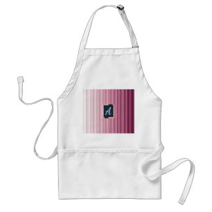 Benutzerdefiniertes Monogramm Rosa Gradient Vertik Schürze