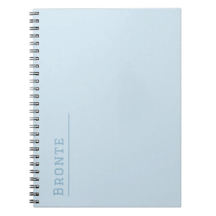 Benutzerdefiniertes Monogramm, trendfarbene Eisbla Notizblock