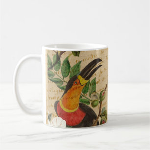 Benutzerdefiniertes Monogramm-Tukan Kaffeetasse