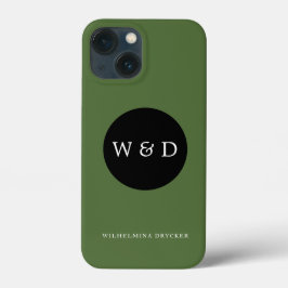 Benutzerdefiniertes Monogramm und Name Case-Mate iPhone Hülle
