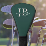 Benutzerdefiniertes Monogramm und Name Classic Gre Golf Headcover<br><div class="desc">Dieses golffarbene Kopftuch ist ein klassisches Aussehen in Grün und Elfenbeinbeige und ist ein wunderbares Geschenk oder eine Leckerei für Sie. Es hat große Monogramm-Initialen mit einfachem minimalem Styling,  um mit den gewünschten Initialen zu personalisieren,  und auch den Namen,  der in elegantem Serifengesicht angegeben ist.</div>