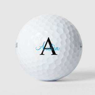 Benutzerdefiniertes Monogramm und Name Golfball