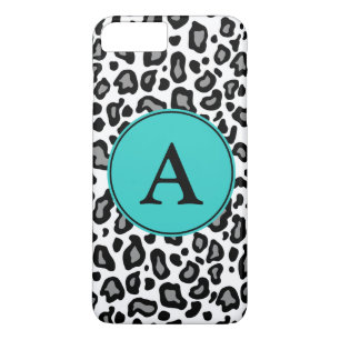 Benutzerdefiniertes Monogramm Weißer Leopard iPhon Case-Mate iPhone Hülle