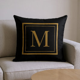 Benutzerdefiniertes Monogramm-Wurfkissen mit schwa Kissen