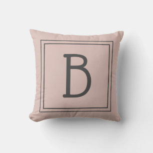 Benutzerdefiniertes monogrammiertes Initial-Trendy Kissen