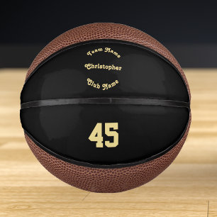 Benutzerdefiniertes monogrammiertes Spieler-Team-C Mini Basketball