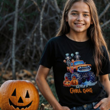 Benutzerdefiniertes Monster-Truck-Halloween-Shirt