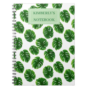 Benutzerdefiniertes Monstera-Blatt Tropisches Must Notizblock