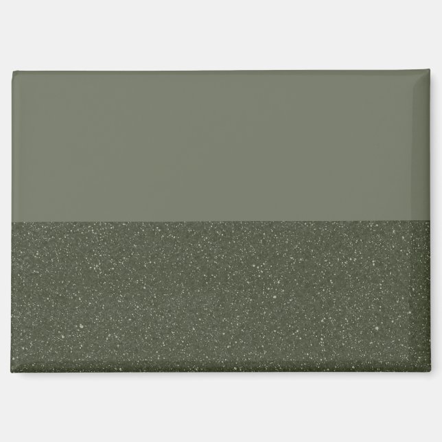 Benutzerdefiniertes Moosgrün + Texturierte Farbe ( Magnet (Vorderseite)