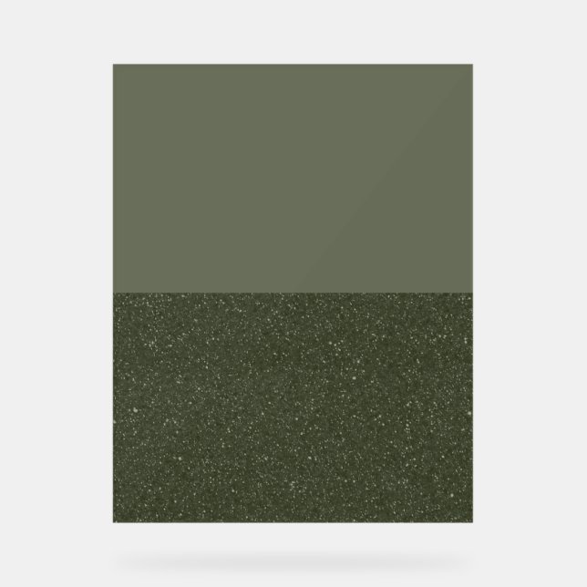 Benutzerdefiniertes Moss & Textur Akryllisches Zei Acrylschild (Vorderseite)