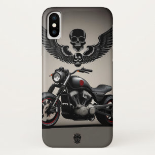 Benutzerdefiniertes Motorrad mit Totenkopf- und Fl Case-Mate iPhone Hülle