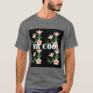 Benutzerdefiniertes Mr Cool Text Dunkelgraues Herr T-Shirt