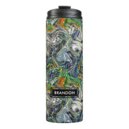 Benutzerdefiniertes Muster für Cooles Retro-Frakta Thermosbecher