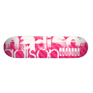 Benutzerdefiniertes Muster für einen weißen Namen Skateboard
