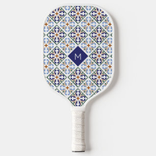 Benutzerdefiniertes Muster für Portugese-Tiles Pickleball Schläger