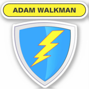 Benutzerdefiniertes Namensschild - Schutzhelm Aufkleber