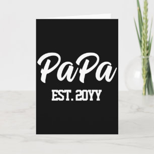 Benutzerdefiniertes Neues Papa Est Jahr Vater Pers Karte