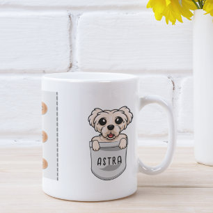 Benutzerdefiniertes Niedlich maltesisches Maltesis Kaffeetasse