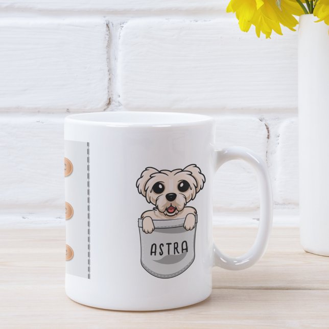 Benutzerdefiniertes Niedlich maltesisches Maltesis Kaffeetasse (Von Creator hochgeladen)