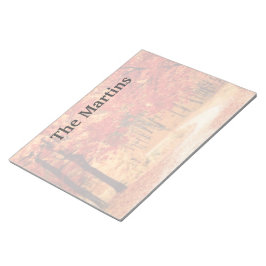 Benutzerdefiniertes Notepad für Red Fall Trees Notizblock