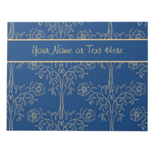Benutzerdefiniertes Notepad (Jotter) Blau, Gold-Ef Notizblock