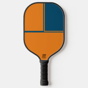Benutzerdefiniertes Orange & Blau Pickleball-Paddl Pickleball Schläger