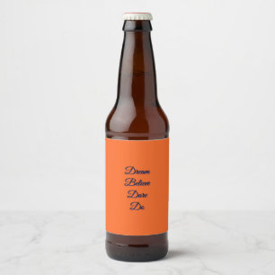Benutzerdefiniertes orangefarbenes Bierflascheneti Bierflaschenetikett
