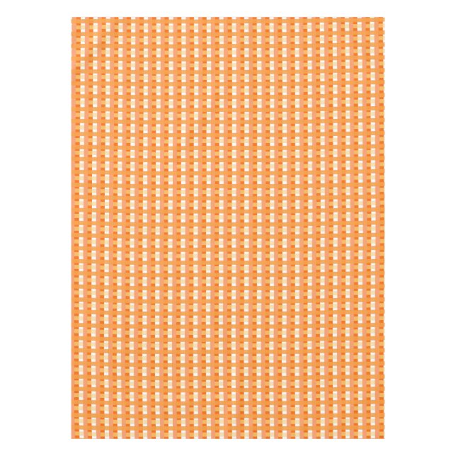 Benutzerdefiniertes orangefarbenes Tischtuch Tischdecke (Vorderseite)