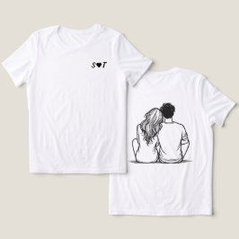 Benutzerdefiniertes Paar-Geschenk Damen Tri-Blend Shirt
