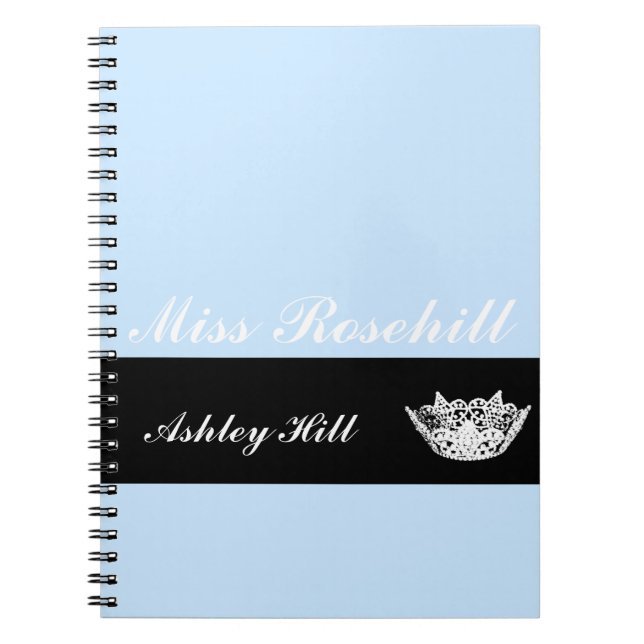 Benutzerdefiniertes Pageant Crown-Notebook Notizblock (Vorderseite)