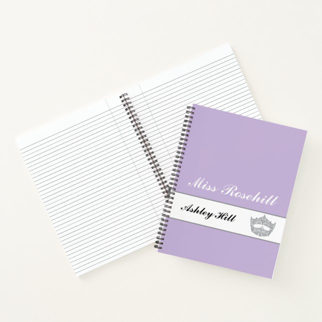 Benutzerdefiniertes Pageant Crown-Notebook Notizbuch (Innenseite)