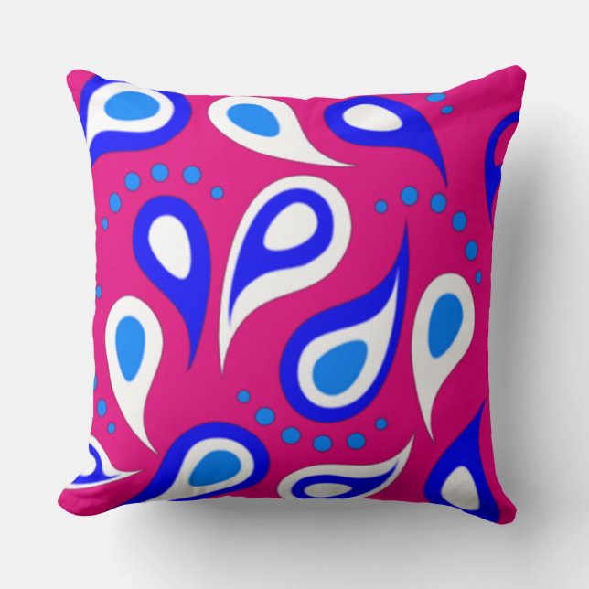 Benutzerdefiniertes Paisley-Muster Kissen (Vorderseite)