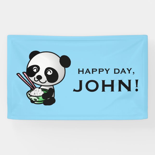 BENUTZERDEFINIERTES PANDA-BANNER BANNER (Horizontal)