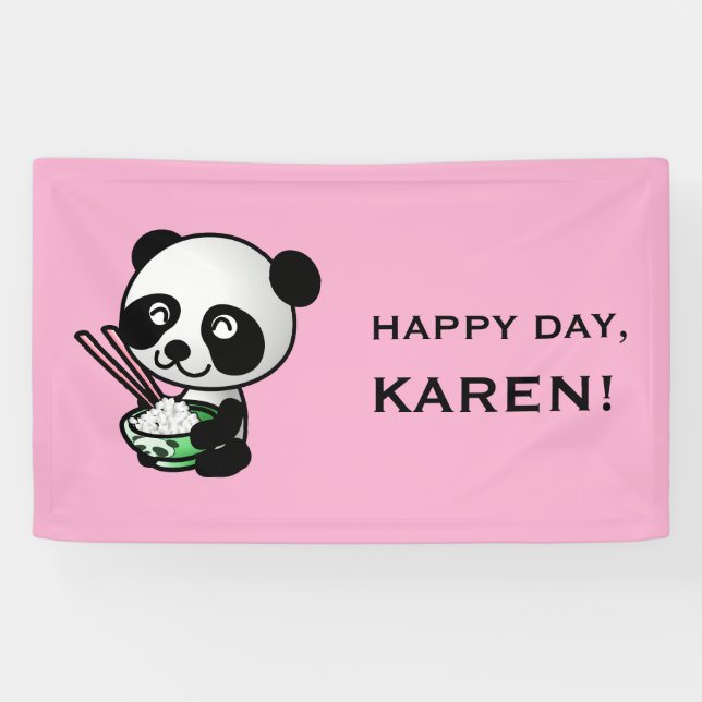 BENUTZERDEFINIERTES PANDA-BANNER BANNER (Horizontal)