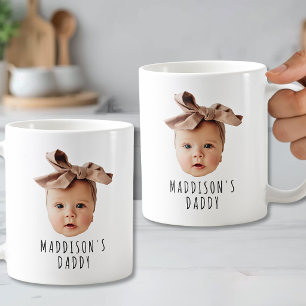 Benutzerdefiniertes Papa-Baby-Gesicht-Foto Daddy Kaffeetasse
