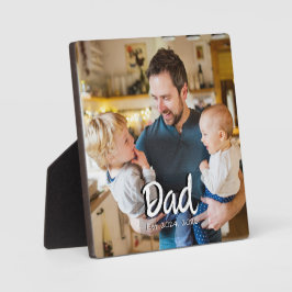 Benutzerdefiniertes Papa Etabliert Foto Fotoplatte