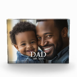 Benutzerdefiniertes Papa Etabliert Modernes Einfac Fotoblock