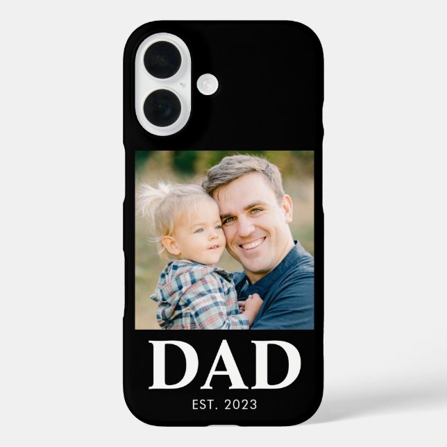 Benutzerdefiniertes Papa Gegründet Foto Vatertag Case-Mate iPhone Hülle (Rückseite)