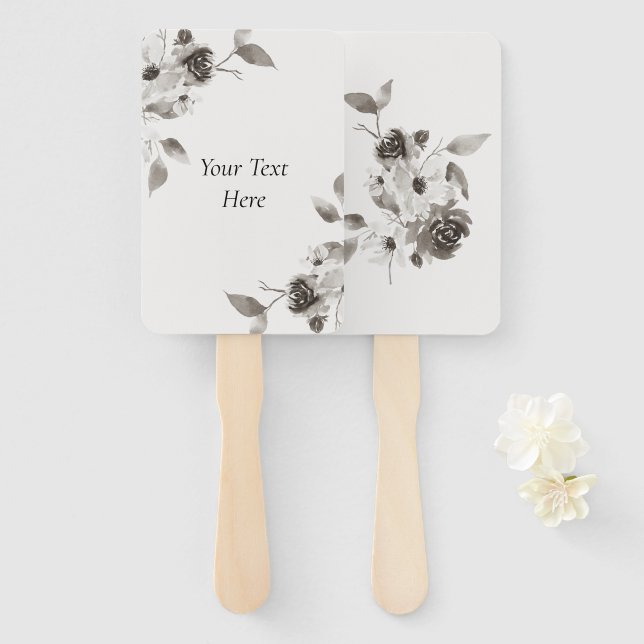 Benutzerdefiniertes Party für das Sepia-Fächer Fächer (Vorne und Hinten)