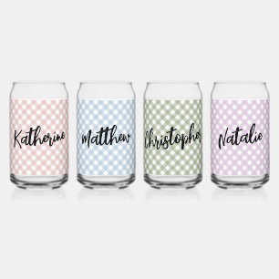 Benutzerdefiniertes Pastell-Rosa-Blau-Grün-Lila-Ka Dosenglas