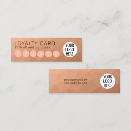 Benutzerdefiniertes Peach Gradient Geometric Mesh  Treuekarte