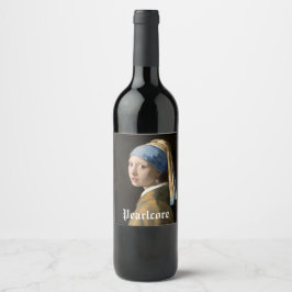 Benutzerdefiniertes Pearl Themed Party Weinetikett